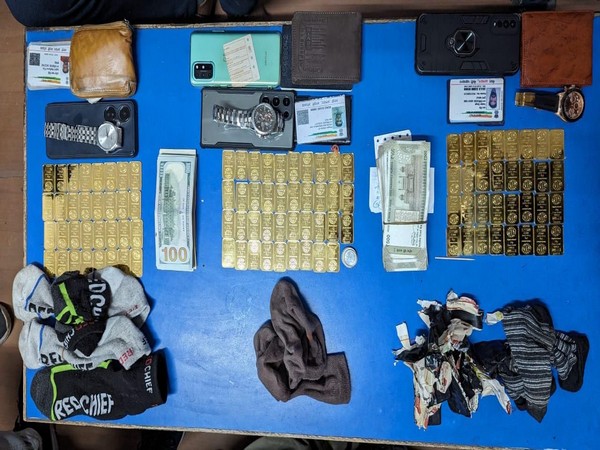 Guwahati Customs seize 103 gold biscuits (Photo/ANI)