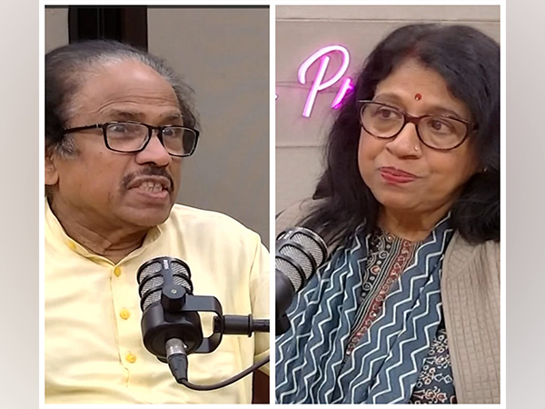 L Subramaniam, Kavita Krishnamurti (Image source/ANI)