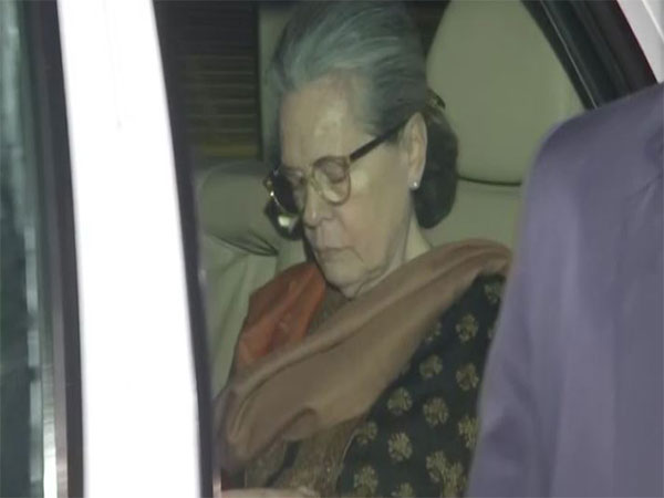 Congress Parliamentary Party Chairperson Sonia Gandhi leaves Mallikarjun Kharge's residence after the INDIA Bloc meeting (Photo/ANI)