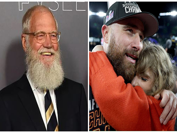 David Letterman, Travis Kelce, Taylor Swift (Image source: X)