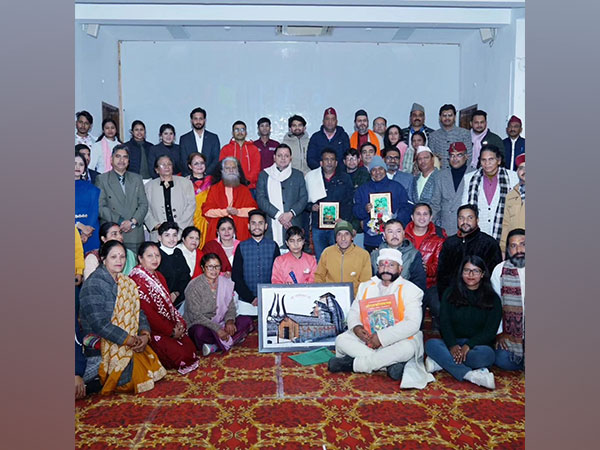 Uttarakhand Chief Minister Pushkar Singh Dhami launches Garhwali film Rikhuli (Photo/ANI)