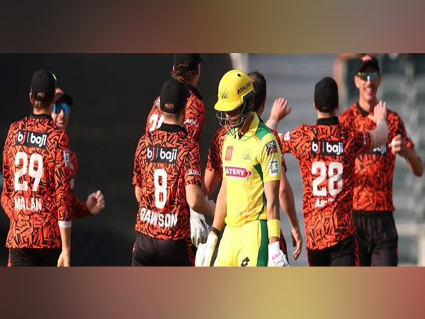 Sunrisers Eastern Cape celebrating a wicket. (Photo- SA20)