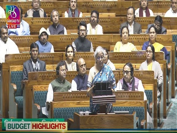 Finance Minister Nirmala Sitharaman presenting interim Budget for 2024-25 (Image: Sansad TV)