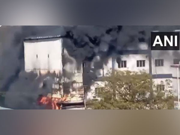 Fire breaks out at perfume making factory in Himachal Pradesh (Photo/ANI)