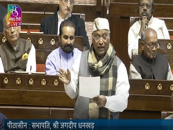 Leader of the Opposition in the Rajya Sabha, Mallikarjun Kharge (Photo/Sanad TV)