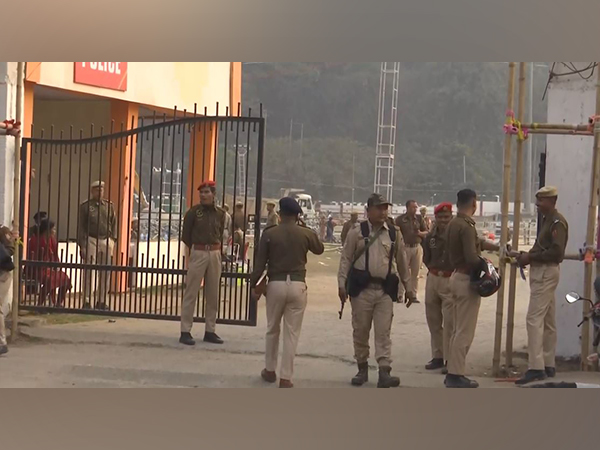 Tight security arrangements at Veterinary College Field, Khanapara (Photo/ANI)