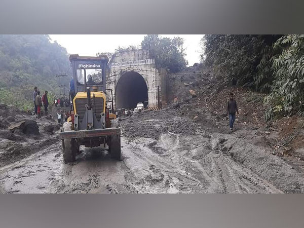 Mudslide occurs at Sonapur Tunnel (Photo/ANI)