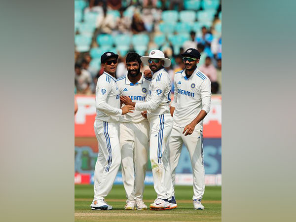 Jasprit Bumrah celebrating his wicket. (Photo- BCCI Twitter)