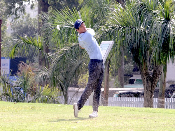 Chilean Matias Dominguez in action at Golmuri Golf Course in Jamshedpur (Image: PGTI)