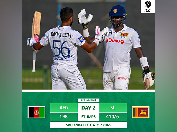 Dinesh Chandimal (L) and Angelo Mathews (R) (Photo: ICC/X)
