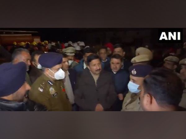 Himachal Pradesh Deputy CM Mukesh Agnihotri at incident site in Baddi, (Photo/ANI)
