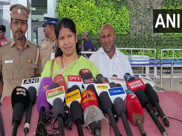 DMK MP Kanimozhi. (Photo/ANI)