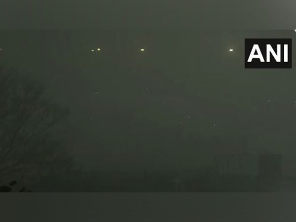 A visual from the Indira Gandhi International Airport at 6:35 am (Photo/ANI)