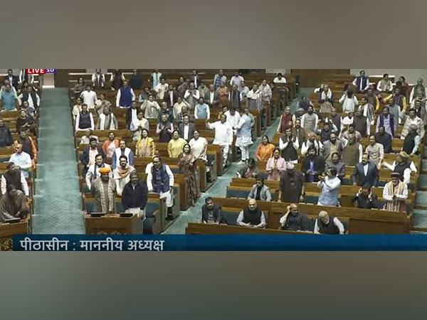 Visuals from Lok Sabha (Photo/Sansad TV)