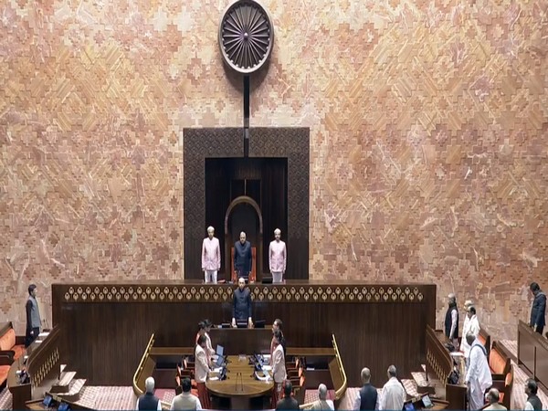 Rajya Sabha observes a moment of silence on the demise of Namibian President (Photo/Sansad TV)
