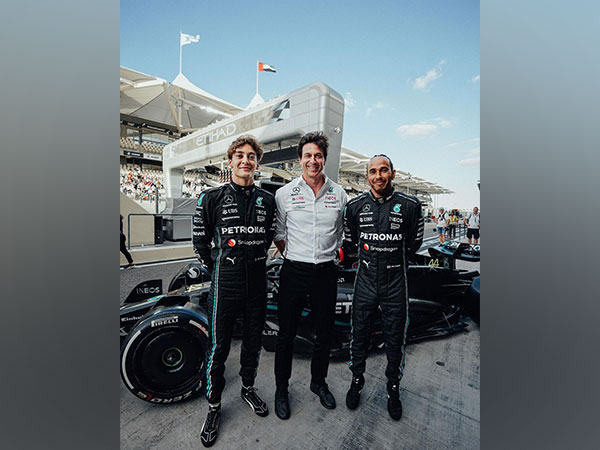George Russell, Toto Wolff and Lewis Hamilton (Photo: George Russell/ Instagram)