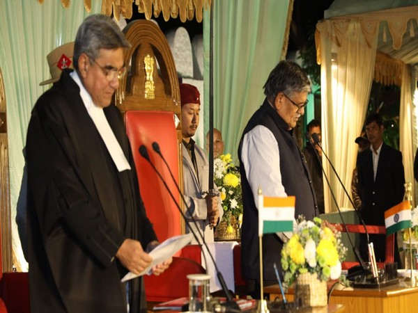 Justice Vijay Bishnoi sworn in as Chief Justice of Guwahati High Court. (Photo/ANI)