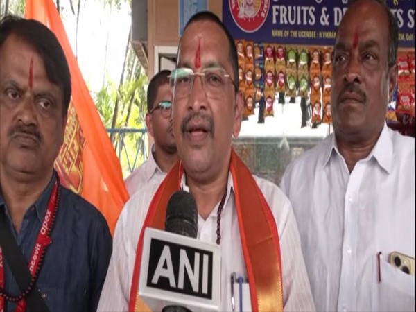 BJP incharge for the first trip to Ayodhya, Ramesh Ram. (Photo/ANI)