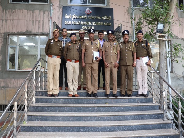 Sri Lanka Police delegation visits Delhi Police training centre. (Photo: ANI)