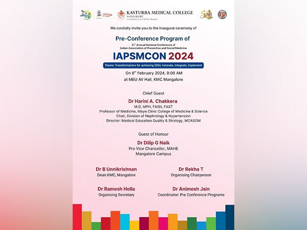 The 51st IAPSMCON-2024 Will be Organized by the Department of Community Medicine, Kasturba Medical College Mangalore