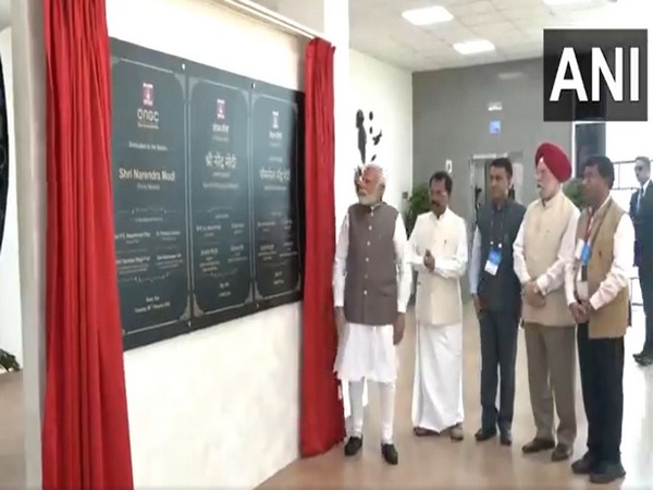 Prime Minister Narendra Modi inaugurates ONGC sea survival centre in Goa (Image: ANI)