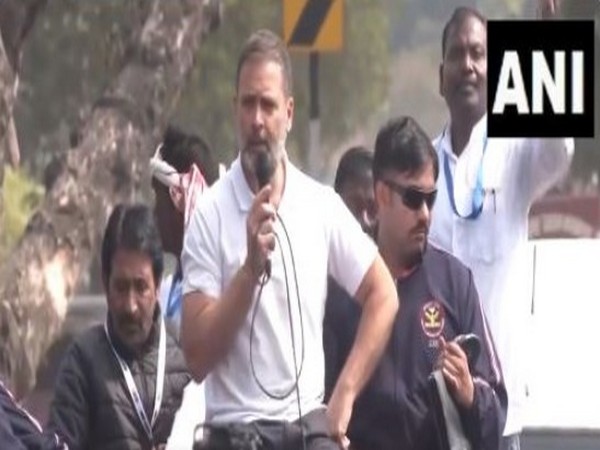 Rahul Gandhi during his Bharat Jodo Nyay Yatra. (File Photo/ANI)