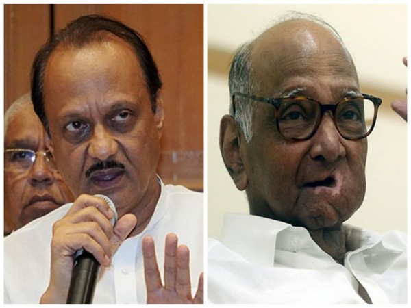 Ajit Pawar and Sharad Pawar (File Photo/ANI)