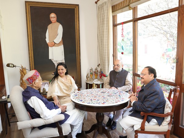 BJP President JP Nadda and Home Minister Amit Shah meet veteran BJP leader Lal Krishna Advani (Photo: X/@AmitShah)