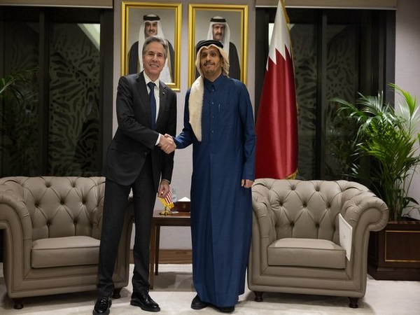 US State Secretary Antony Blinken and Qatari PM Sheikh Mohammed bin Abdulrahman bin Jassim Al Thani. (Photo: X//@SecBlinken)