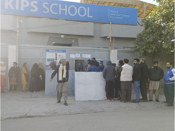 People waiting to vote at Lahore Johar Town (Photo/X @PTIofficial)