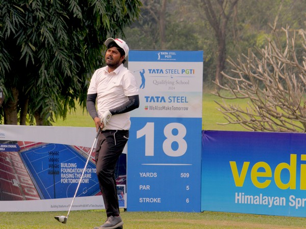 Golfer Umed Kumar in action during PGTI Qualifying School (Image: PGTI)