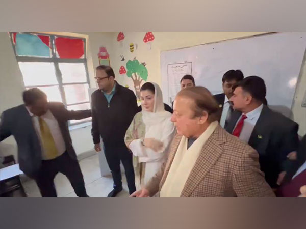 Former Pakistan PM Nawaz Sharif casts vote in Lahore (Image Credit: X/@pmln_org)