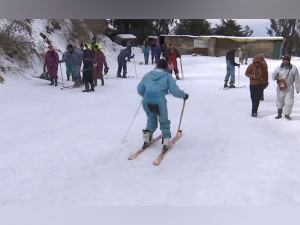 Snowfall in Shimla (Photo/ANI)