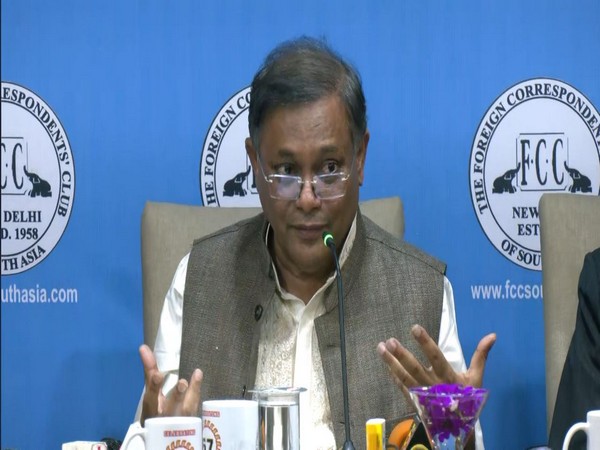 Bangladesh's Foreign Minister Hasan Mahmud addresses a press conference in New Delhi on Thursday (Photo/ANI)