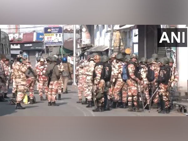 Security heightened in the violence-hit area of Haldwani, Uttarakhand. (Photo/ANI)