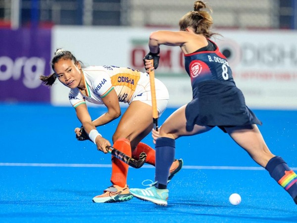 India and US players in action (Photo: Hockey India)