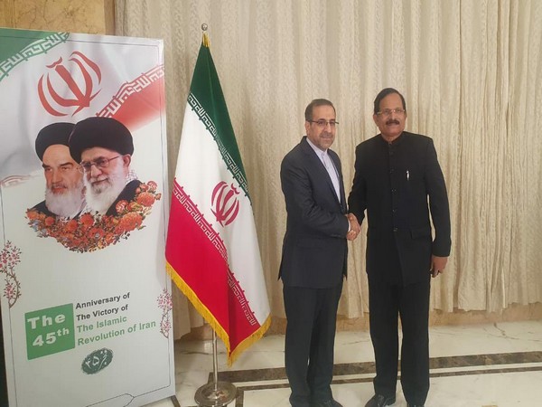 Iranian envoy to India, Iraj Elahi with Union Minister for State for Ports, Shripad Y. Naik (Photo/X @shripadynaik)