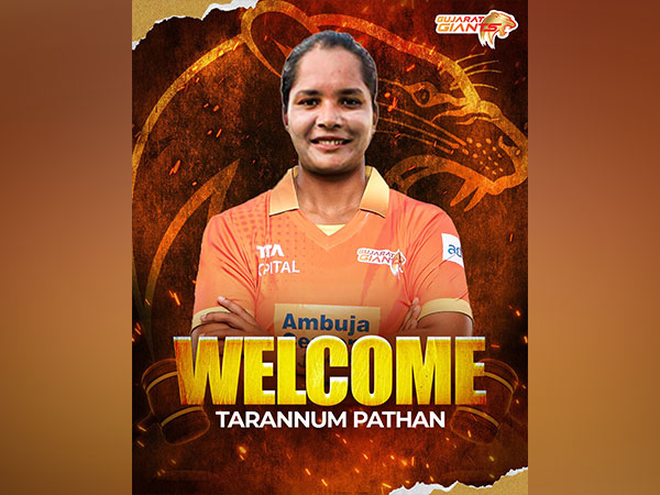 Tarannum Pathan. (Photo- Gujarat Giants)