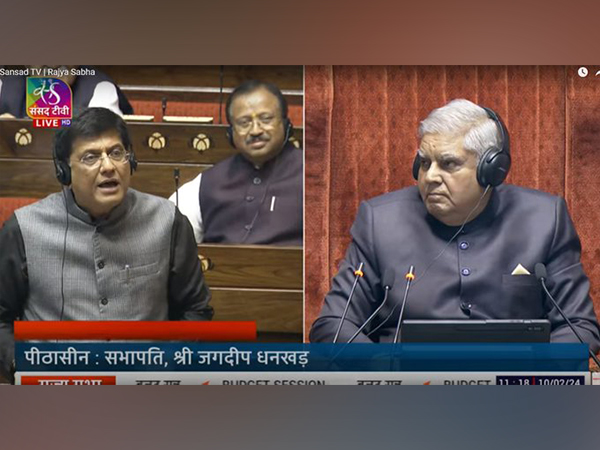 Leader of House Piyush Goyal speaking in Parliament (Photo/Sansad TV)