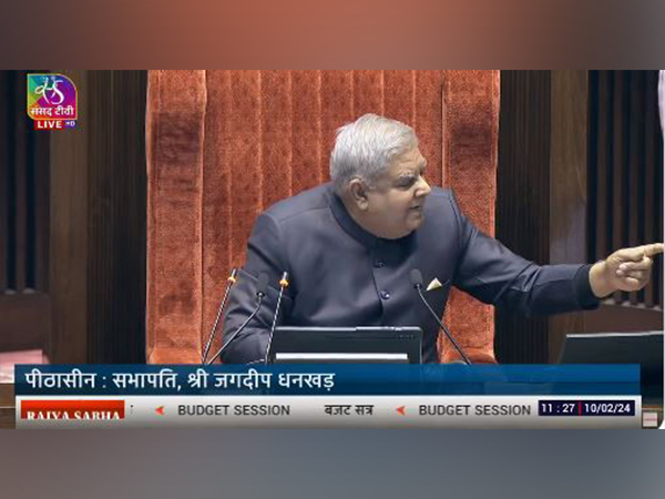 Rajya Sabha Chairman and Vice President Jagdeep Dhankhar.(Photo courtesy: Sansad TV)