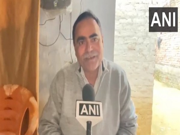 India U19 crickter Naman Tiwari's father Suryanath Tiwari. (Picture: ANI)