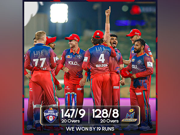 Dubai Capitals registered a narrow win. (Photo- Dubai Capitals Twitter)