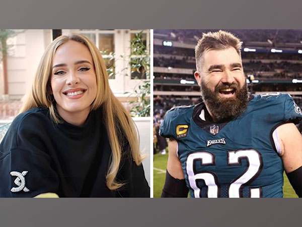 Adele, Jason Kelce (Image source: X)