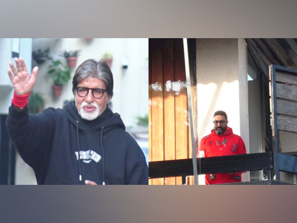 Amitabh Bachchan, Abhishek Bachchan (Image Source: ANI)