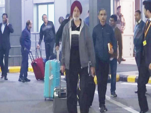 Indian navy veterans arrives in India from Qatar (Photo/ANI)