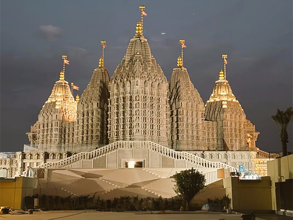 BAPS Hindu Temple in UAE (Photo Credits: X/@IndembAbuDhabi)