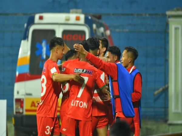 TRAU FC celebrate after beating Delhi FC (Image: AIFF media)