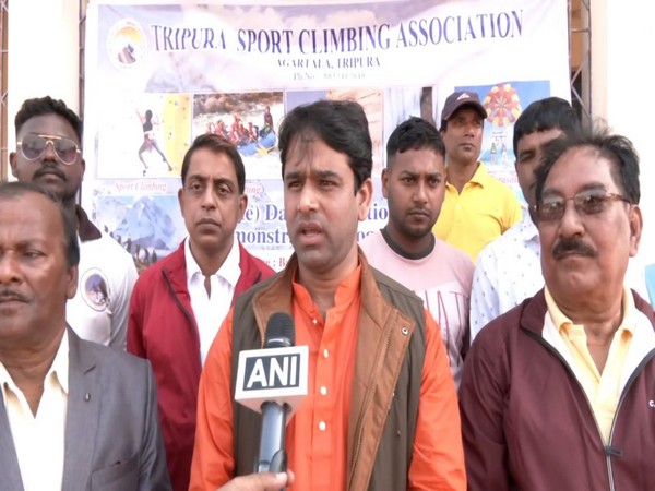 President of Tripura Sports Climbing Association (Photo: ANI)