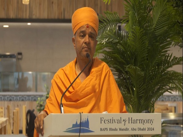 Sadhu Brahmaviharidas, who leads international relations for the BAPS Swaminarayan Sanstha (Photo/ANI)
