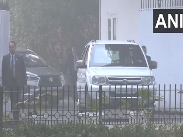 Sonia Gandhi leaves from her residence (Photo/ANI)